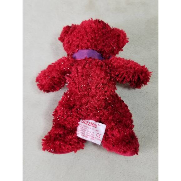 Russ Berrie Sizzles Red Bear Valentine's Day 8" Stuffed Animal Plush Vintage - Picture 3 of 7